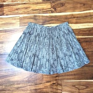 Versona Snake Print Suede Skirt